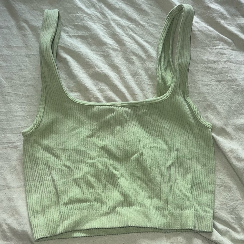 Zara Sage Green Knit Top